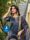 Blueberry By Kaya Shimmer Butti Kurti With Bottom Dupatta Wholesalers In Surat